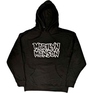 Marilyn Manson Unisex Pullover Hoodie: Classic Logo (Black) Marilyn Manson Unisex Pullover Hoodie: Classic Logo (Black)