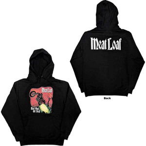 Meat Loaf Unisex Pullover Hoodie: Bat Out Of Hell (Black) (Back Print) Meat Loaf Unisex Pullover Hoodie: Bat Out Of Hell (Black) (Back Print)