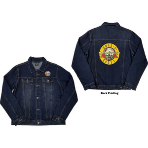Guns N' Roses Unisex Denim Jacket: Classic Logo (Denim Blue) (Back Print) Guns N' Roses Unisex Denim Jacket: Classic Logo (Denim Blue) (Back Print)