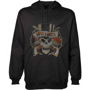 Guns N' Roses Unisex Pullover Hoodie: Distressed Skull (Black) (Medium) Guns N' Roses Unisex Pullover Hoodie: Distressed Skull (Black) (Medium)
