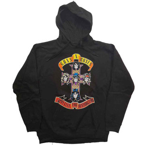 Guns N' Roses Unisex Pullover Hoodie: Appetite for Destruction (Black) Guns N' Roses Unisex Pullover Hoodie: Appetite for Destruction (Black)