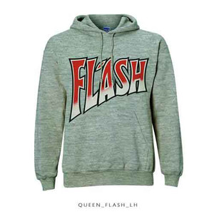 Queen Unisex Pullover Hoodie: Flash (Grey) Queen Unisex Pullover Hoodie: Flash (Grey)