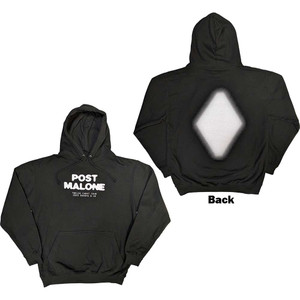 Post Malone Unisex Pullover Hoodie: Carat (Black) (Back Print & Ex-Tour) Post Malone Unisex Pullover Hoodie: Carat (Black) (Back Print & Ex-Tour)