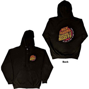Nick Mason's Saucerful of Secrets Unisex Zipped Hoodie: Logo (Black) (Back Print & Ex-Tour) Nick Mason's Saucerful of Secrets Unisex Zipped Hoodie: Logo (Black) (Back Print & Ex-Tour)