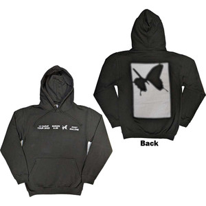 Post Malone Unisex Pullover Hoodie: Inverse Butterfly (Black) (Back Print & Ex-Tour) (Small) Post Malone Unisex Pullover Hoodie: Inverse Butterfly (Black) (Back Print & Ex-Tour) (Small)