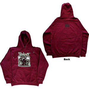 Slipknot Unisex Pullover Hoodie: Barcode Photo (Maroon Red) (Back Print) Slipknot Unisex Pullover Hoodie: Barcode Photo (Maroon Red) (Back Print)