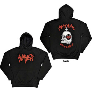 Slayer Unisex Pullover Hoodie: Slatanic (Black) (Back Print) Slayer Unisex Pullover Hoodie: Slatanic (Black) (Back Print)