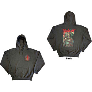 Slipknot Unisex Pullover Hoodie: Burn Me Away (Charcoal Grey) (Back Print)