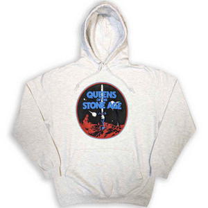 Queens Of The Stone Age Unisex Pullover Hoodie: Branca Sword (Grey) Queens Of The Stone Age Unisex Pullover Hoodie: Branca Sword (Grey)