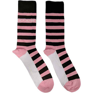 BlackPink Unisex Ankle Socks: Stripes & Logo (Pink) (UK Size 7 - 11) BlackPink Unisex Ankle Socks: Stripes & Logo (Pink) (UK Size 7 - 11)