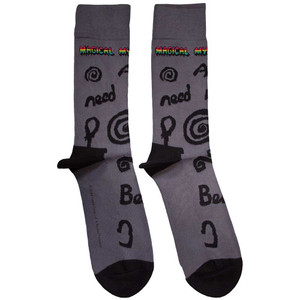 The Beatles Unisex Ankle Socks: Magical Mystery Tour All You Need Is Love (Charcoal Grey) The Beatles Unisex Ankle Socks: Magical Mystery Tour All You Need Is Love (Charcoal Grey)