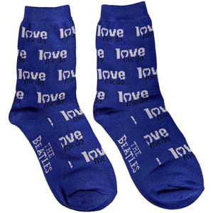 The Beatles Unisex Ankle Socks: Love Me Do (Blue) (UK Size 7 - 11) The Beatles Unisex Ankle Socks: Love Me Do (Blue) (UK Size 7 - 11)