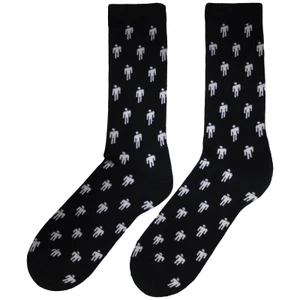 Billie Eilish Unisex Terry Socks: Blohsh Pattern (Black)