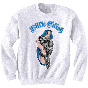 Billie Eilish Unisex Sweatshirt: Bling (White)