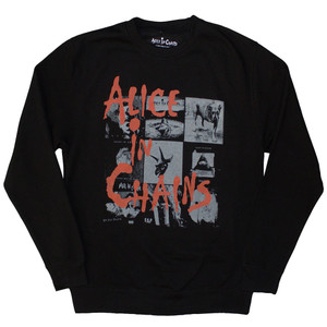 Alice In Chains Unisex Sweatshirt: Albums Montage (Black) Alice In Chains Unisex Sweatshirt: Albums Montage (Black)