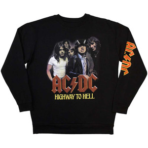 AC/DC Unisex Sweatshirt: H2H Band (Black) (Sleeve Print) AC/DC Unisex Sweatshirt: H2H Band (Black) (Sleeve Print)