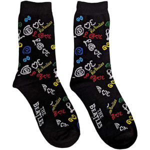 The Beatles Unisex Ankle Socks: Love (Dark Blue) (UK Size 7 - 11) The Beatles Unisex Ankle Socks: Love (Dark Blue) (UK Size 7 - 11)