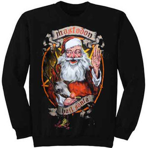 Mastodon Unisex Sweatshirt: Hail Santa Holiday (Black) Mastodon Unisex Sweatshirt: Hail Santa Holiday (Black)