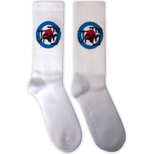 The Jam Unisex Terry Socks: Target Logo (White) The Jam Unisex Terry Socks: Target Logo (White)