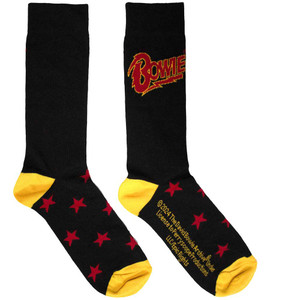 David Bowie Unisex Ankle Socks: Stars (Black) (UK Size 6 - 11) David Bowie Unisex Ankle Socks: Stars (Black) (UK Size 6 - 11)
