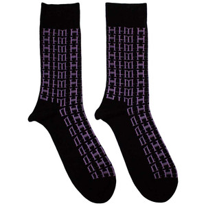 HIM Unisex Ankle Socks: Logo Repeat (Black) (UK Size 7 - 11) HIM Unisex Ankle Socks: Logo Repeat (Black) (UK Size 7 - 11)