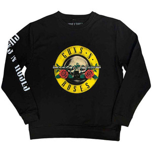 Guns N' Roses Unisex Sweatshirt: Classic Logo (Black) (Sleeve Print) Guns N' Roses Unisex Sweatshirt: Classic Logo (Black) (Sleeve Print)