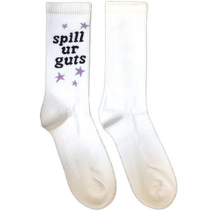 Olivia Rodrigo Unisex Terry Socks: Spill Your Guts (White) (UK Size 7 - 11) Olivia Rodrigo Unisex Terry Socks: Spill Your Guts (White) (UK Size 7 - 11)