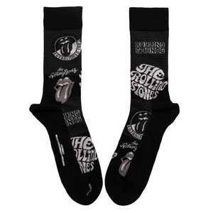 The Rolling Stones Unisex Ankle Socks: Mono Logos (Black) (UK Size 7 - 11) The Rolling Stones Unisex Ankle Socks: Mono Logos (Black) (UK Size 7 - 11)