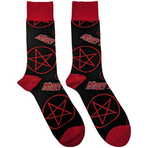 Motley Crue Unisex Ankle Socks: Logos & Pentagrams (Black) (UK Size 7 - 11)