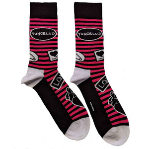 Yungblud Unisex Ankle Socks: Symbols (Black) (UK Size 7 - 11) Yungblud Unisex Ankle Socks: Symbols (Black) (UK Size 7 - 11)