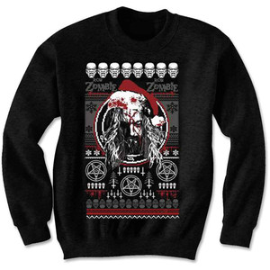 Rob Zombie Unisex Sweatshirt: Bloody Santa (Black) (Small)