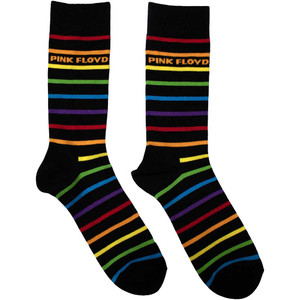 Pink Floyd Unisex Ankle Socks: Wide Stripes (Black) (UK Size 6 - 11) Pink Floyd Unisex Ankle Socks: Wide Stripes (Black) (UK Size 6 - 11)