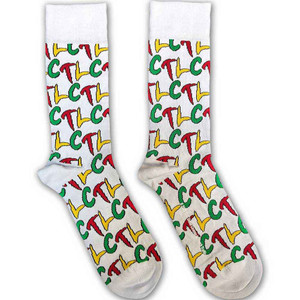 TLC Unisex Ankle Socks: Logo Repeat (White) (UK Size 7 - 11) TLC Unisex Ankle Socks: Logo Repeat (White) (UK Size 7 - 11)