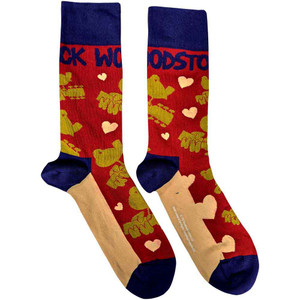 Woodstock Unisex Ankle Socks: Birds & Hearts (Red) (UK Size 7 - 11) Woodstock Unisex Ankle Socks: Birds & Hearts (Red) (UK Size 7 - 11)