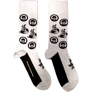 The Beatles Unisex Ankle Socks: Band & Meanies Monochrome (White) (UK Size 7 - 11) The Beatles Unisex Ankle Socks: Band & Meanies Monochrome (White) (UK Size 7 - 11)