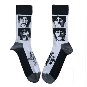 The Beatles Unisex Ankle Socks: Yellow Submarine Sea of Science Faces Mono (White) (UK Size 7 - 11) The Beatles Unisex Ankle Socks: Yellow Submarine Sea of Science Faces Mono (White) (UK Size 7 - 11)