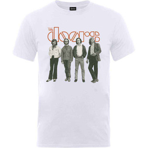 The Doors Unisex T-Shirt: Band Standing (White) (X-Large) The Doors Unisex T-Shirt: Band Standing (White) (X-Large)