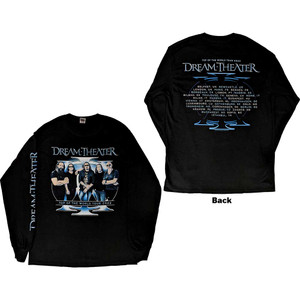 Dream Theater Unisex Long Sleeve T-Shirt: Band Photo TOTW Tour 2022 (Black) (Back Print & Ex-Tour) Dream Theater Unisex Long Sleeve T-Shirt: Band Photo TOTW Tour 2022 (Black) (Back Print & Ex-Tour)