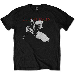 Elton John Unisex T-Shirt: Homage 1 (Black) Elton John Unisex T-Shirt: Homage 1 (Black)
