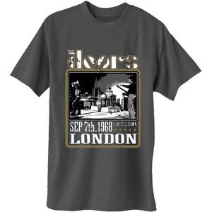 The Doors Unisex T-Shirt: Roundhouse London (Charcoal Grey) The Doors Unisex T-Shirt: Roundhouse London (Charcoal Grey)