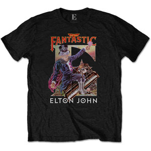 Elton John Unisex T-Shirt: Captain Fantastic (Black) Elton John Unisex T-Shirt: Captain Fantastic (Black)