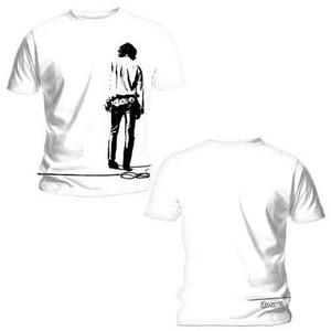 The Doors Unisex T-Shirt: Solitary (White) (Back Print) The Doors Unisex T-Shirt: Solitary (White) (Back Print)