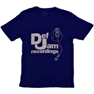 Def Jam Recordings Unisex T-Shirt: Logo & Stylus (Navy Blue) Def Jam Recordings Unisex T-Shirt: Logo & Stylus (Navy Blue)