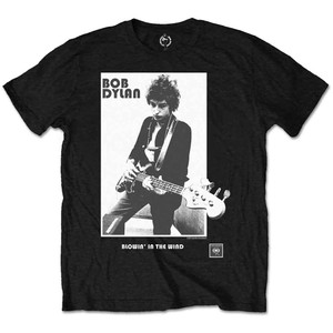 Bob Dylan Unisex T-Shirt: Blowing in the Wind (Black) Bob Dylan Unisex T-Shirt: Blowing in the Wind (Black)