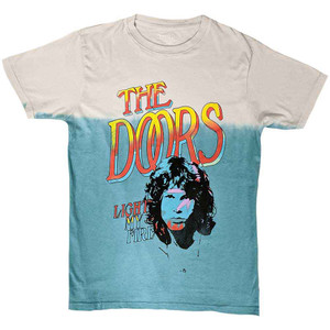 The Doors Unisex T-Shirt: Light My Fire Stacked (Light Blue) (Wash Collection) The Doors Unisex T-Shirt: Light My Fire Stacked (Light Blue) (Wash Collection)