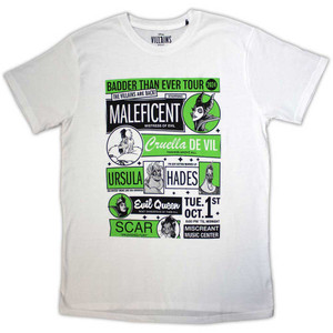 Disney Unisex T-Shirt: Badder Than Ever Tour (White) Disney Unisex T-Shirt: Badder Than Ever Tour (White)