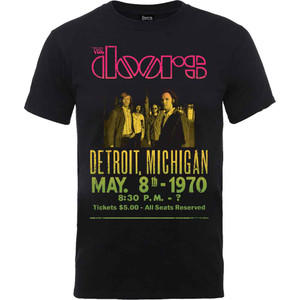 The Doors Unisex T-Shirt: Gradient Show Poster (Black) The Doors Unisex T-Shirt: Gradient Show Poster (Black)