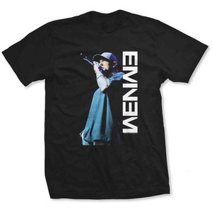 Eminem Ladies T-Shirt: Mic. Pose (Black) Eminem Ladies T-Shirt: Mic. Pose (Black)