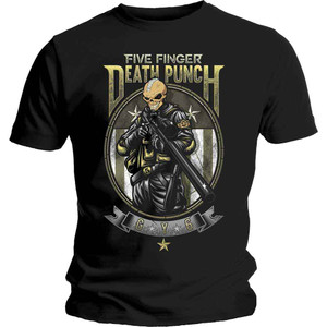 Five Finger Death Punch Unisex T-Shirt: Sniper (Black) Five Finger Death Punch Unisex T-Shirt: Sniper (Black)