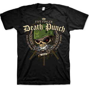 Five Finger Death Punch Unisex T-Shirt: War Head (Black)